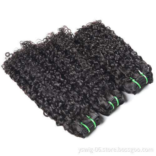 12A Super Double Drawn Hair Bundle Virgin Cuticle Aligned Hair Vendor Brazilian Pixie Curl Wholesale Human Hair Weave